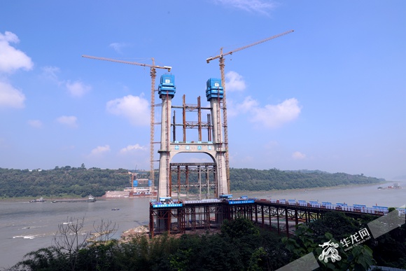 视频|江津白沙长江大桥今年底开始桥面施工 明年建成通车