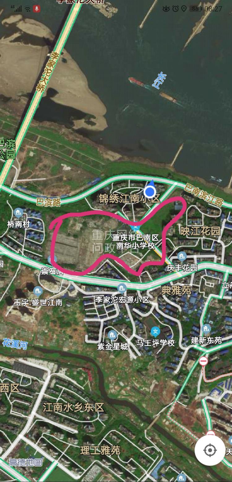 请问轨道18号线(5a)李家沱长江二桥南站规划的位置在哪儿呢