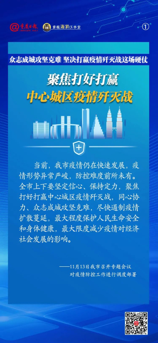 海报 | 众志成城攻坚克难 坚决打赢疫情歼灭战这场硬仗