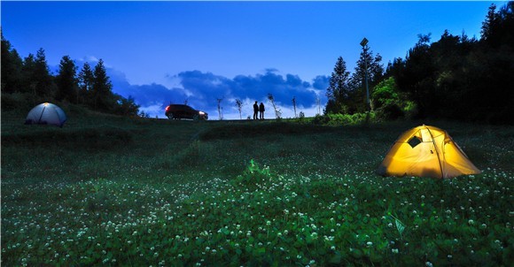 黔江是露营微度假的胜地。黔江区委宣传部供图