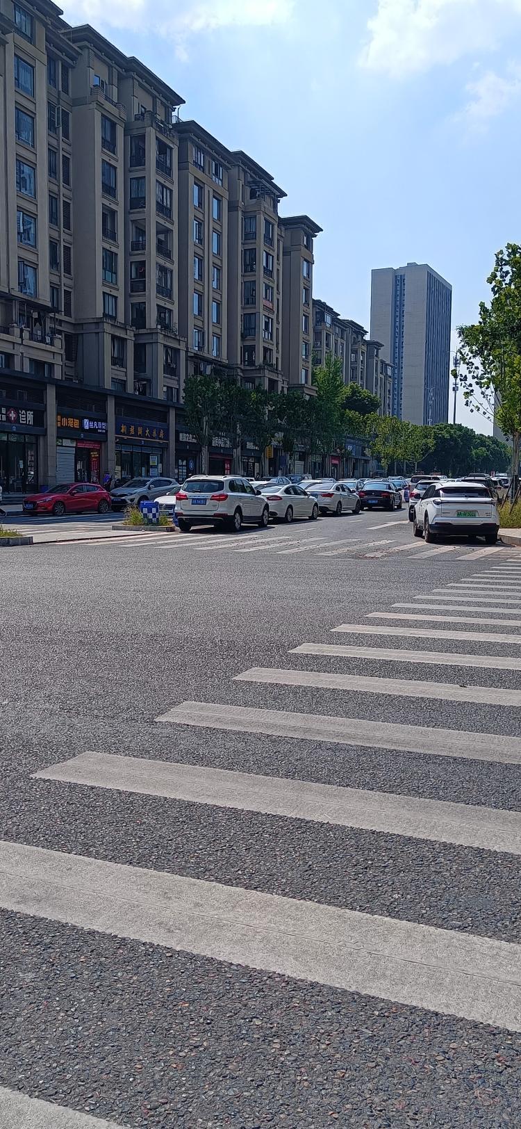 两江名居b区学校门口公路好久通车正文