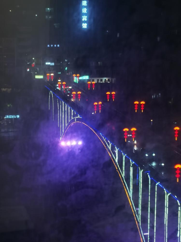 彭水灯光秀光污染