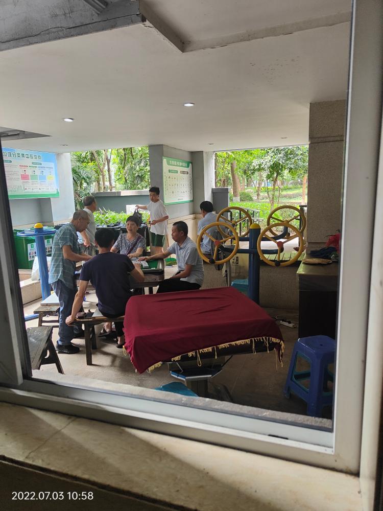 仁安龙城国际三期小区内麻将馆死灰复燃