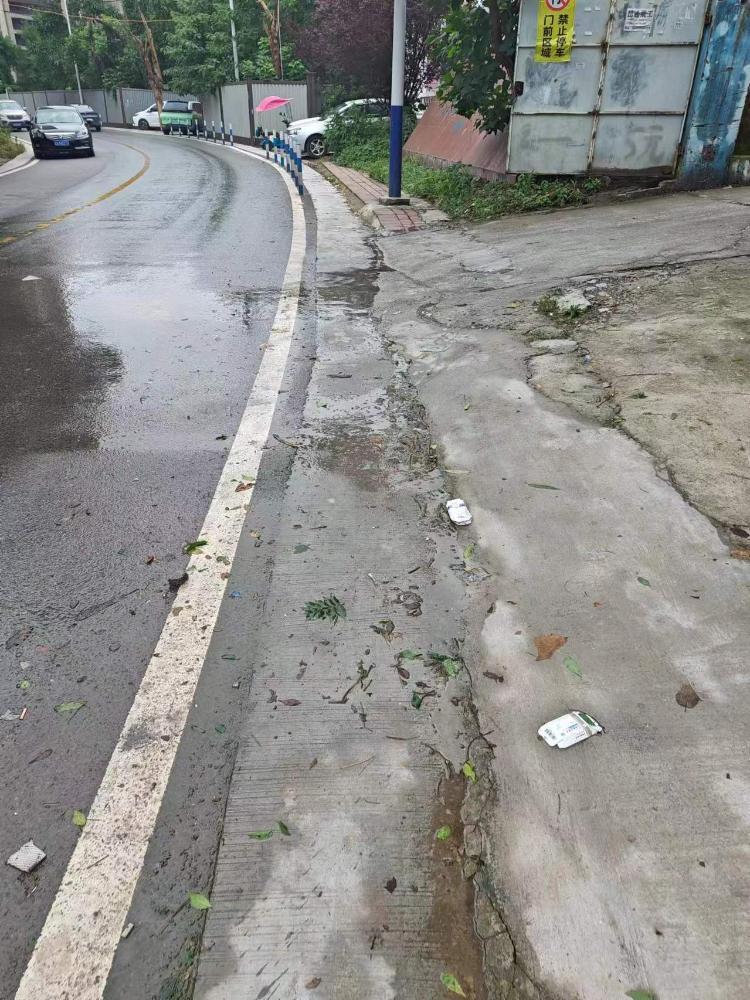 巴南区南泉街道凤舞街人行风险极大