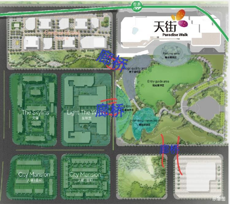 蔡家智慧灣公園後期有無規劃廊橋串聯星辰裡和大街-重慶網絡問政平臺