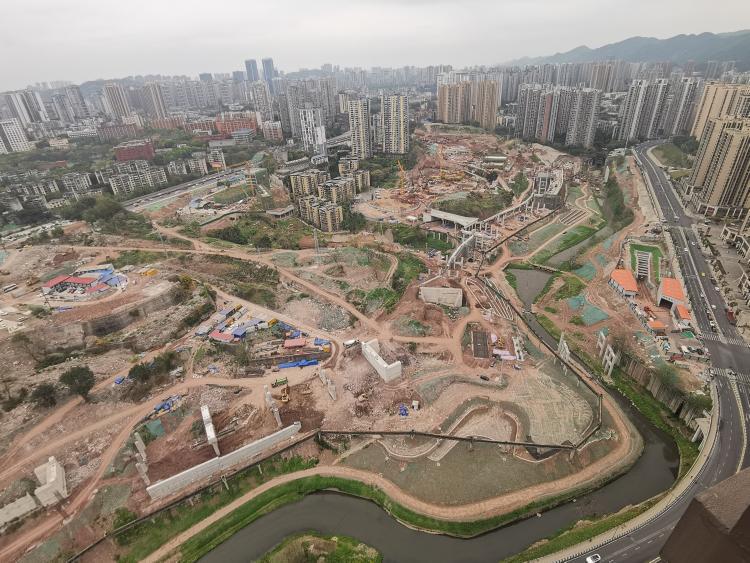沙坪坝白鹤岭地块道路