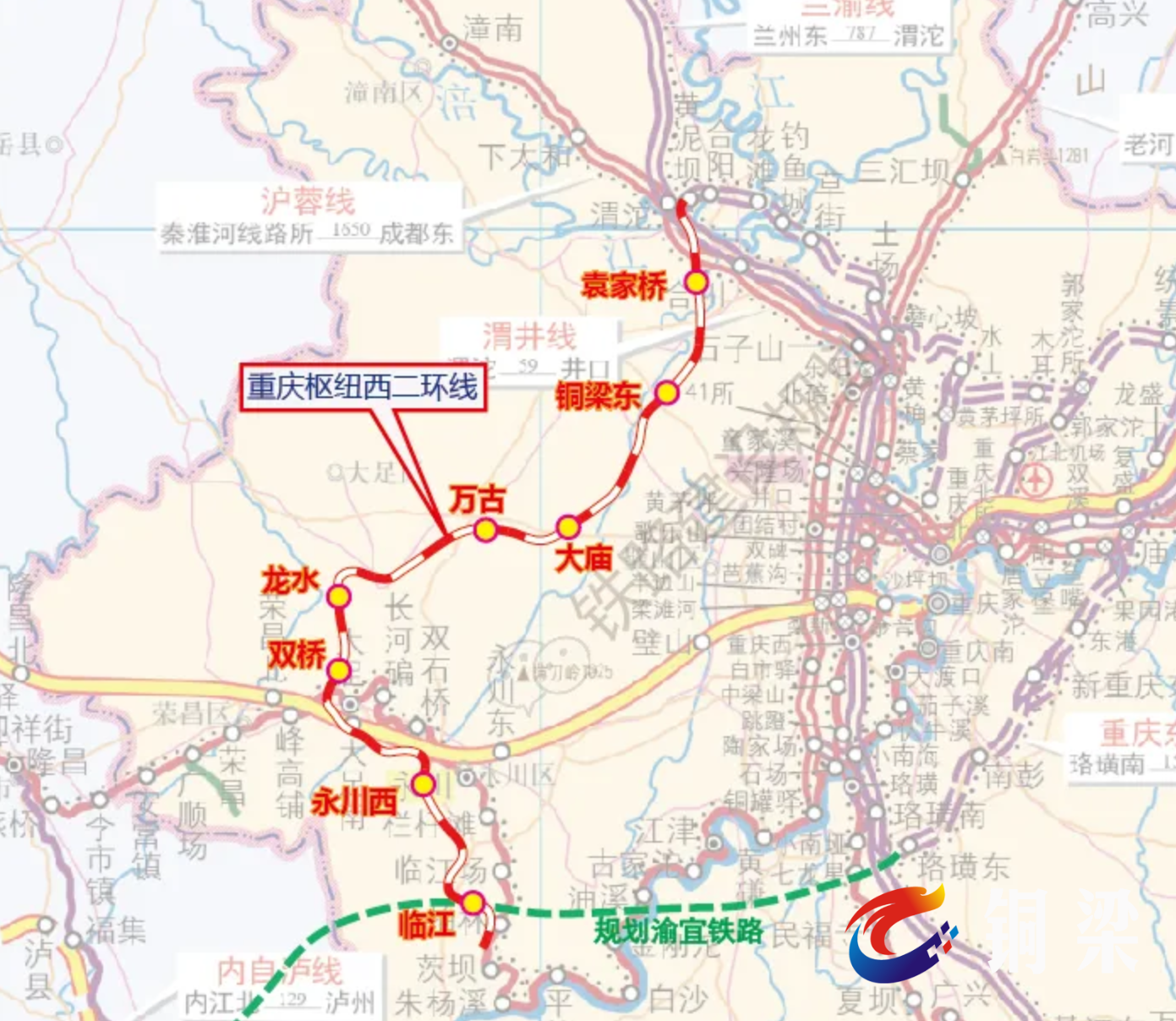 合川城际列车路线图图片