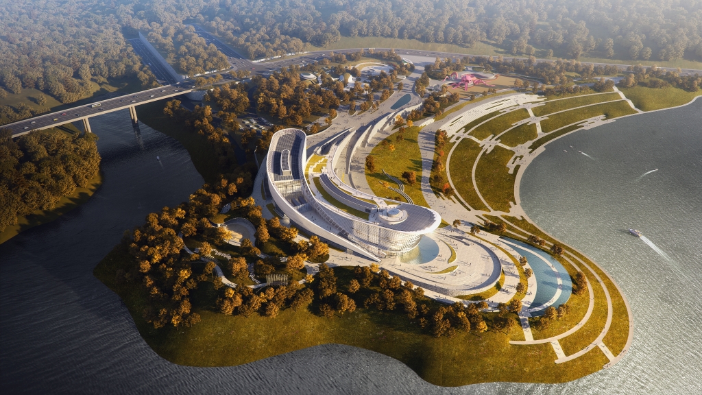万州区北滨公园项目效果图-中建八局西南公司供图