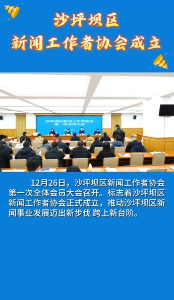 沙坪坝区新闻工作者协会成立
